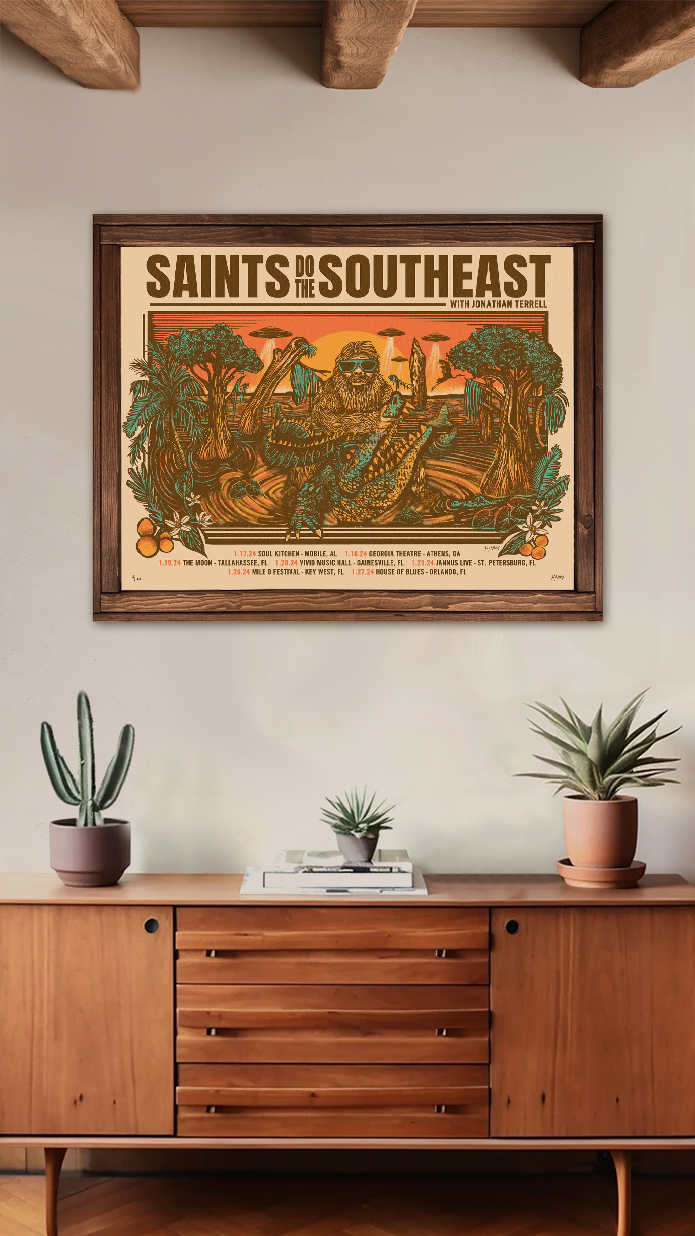 Shane Smith And The Saints | Southeast Tour Poster 2024