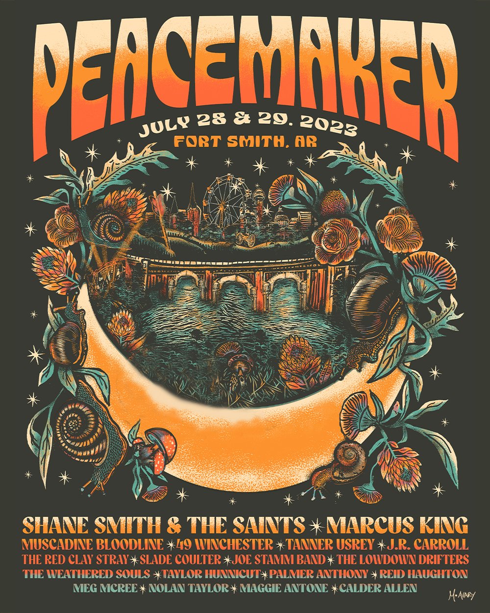 Peacemaker Festival | Official Line-Up Poster | 2023 (AP)