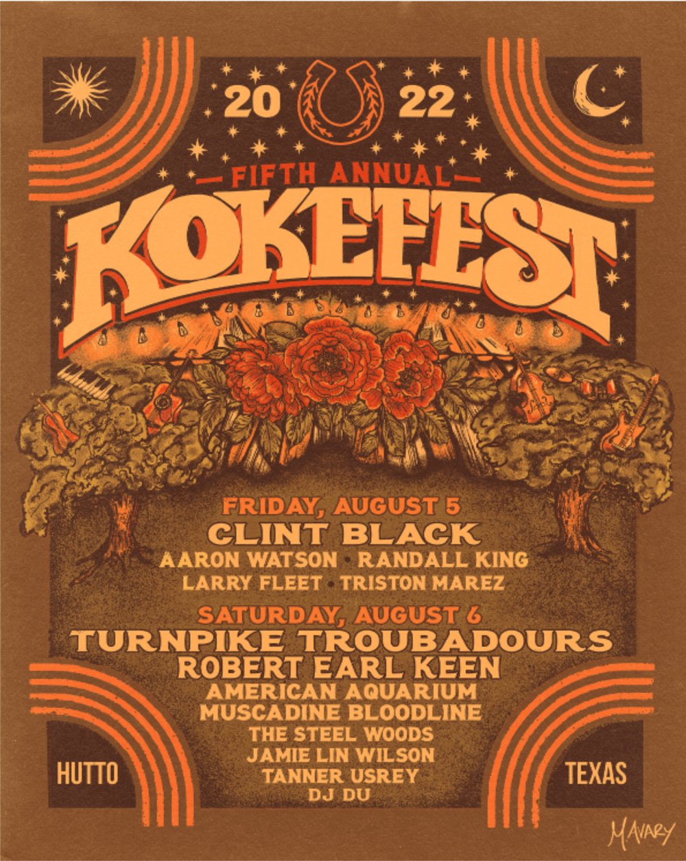 KOKEFEST | Official Line-Up Poster | 2022 (AP)